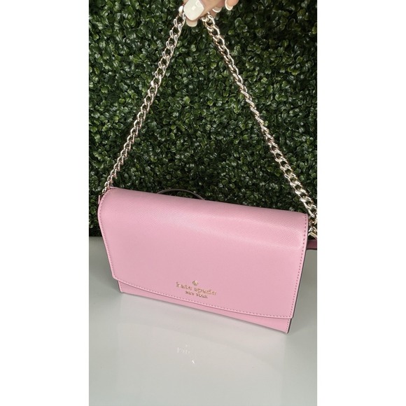 kate spade new york Handbags - NWT KATE SPADE HARLOW PEBBLED LEATHER CROSSBODY PURSE - ROSE SMOKE - MSRP $279